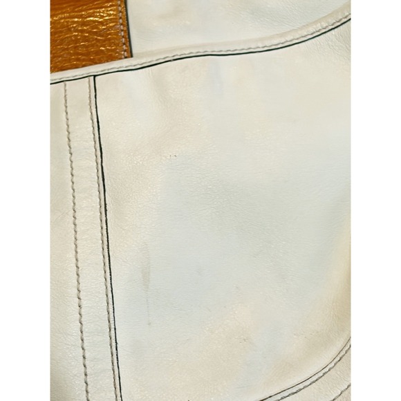 Coach Y2K White Brown Classic Medium Soho Flap Leather Shoulder Bag 9248 China - Picture 7 of 10